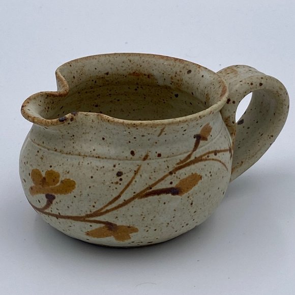 Other - Hand Thrown Studio Art Pottery Creamer w/ Flowers